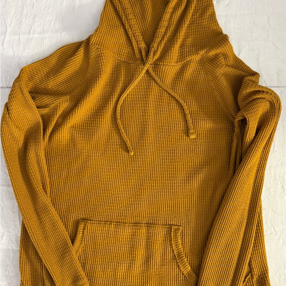 SO Mustard Textured Knit Top